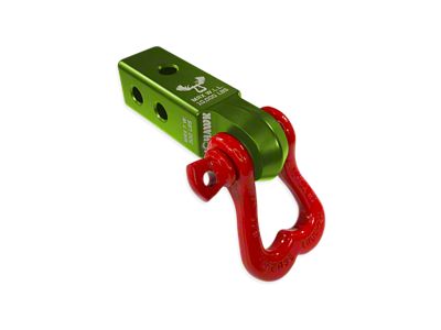 Moose Knuckle Offroad XL Shackle/Mohawk 2.0 Receiver Combo; Bean Green/Flame Red (Universal; Some Adaptation May Be Required)