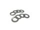 Moose Knuckle Offroad Rattle Rings Shackle Isolator Washers 5/8; Gun Gray