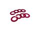Moose Knuckle Offroad Rattle Rings Shackle Isolator Washers 5/8; Pogo Pink