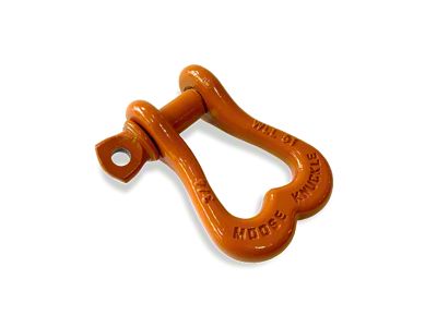 Moose Knuckle Offroad XL Shackle; Obscene Orange