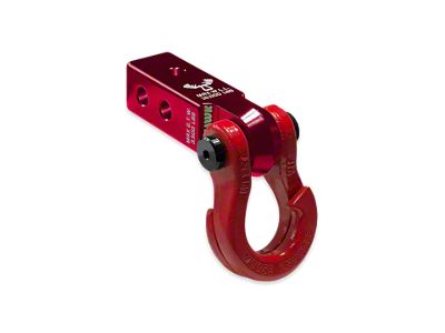 Moose Knuckle Offroad Jowl Split Shackle 3/4 and Mohawk 2.0 Receiver Combo; Red Rum/Flame Red (Universal; Some Adaptation May Be Required)