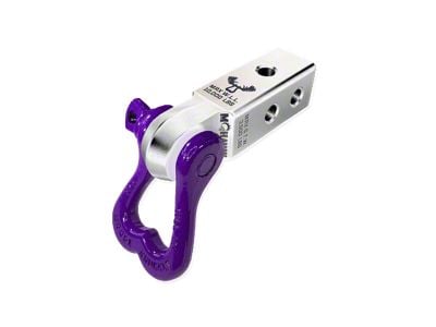 Moose Knuckle Offroad XL Shackle 3/4 and Mohawk 2.0 Receiver Combo; Atomic Silver/Grape Escape (Universal; Some Adaptation May Be Required)