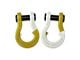 Moose Knuckle Offroad Jowl Split Recovery Shackle Combo; Detonator Yellow and Pure White