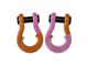 Moose Knuckle Offroad Jowl Split Recovery Shackle 3/4 Combo; Obscene Orange and Pretty Pink