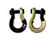 Moose Knuckle Offroad Jowl Split Recovery Shackle 3/4 Combo; Black Hole and Brass Knuckle