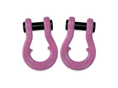 Moose Knuckle Offroad Jowl Split Recovery Shackle 3/4 Combo; Pretty Pink and Pretty Pink