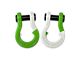 Moose Knuckle Offroad Jowl Split Recovery Shackle 3/4 Combo; Sublime Green and Pure White