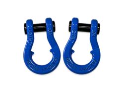 Moose Knuckle Offroad Jowl Split Recovery Shackle 3/4 Combo; Blue Balls and Blue Balls