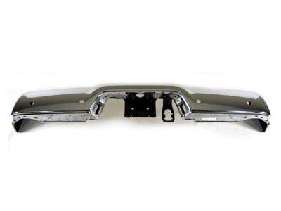 Mopar Rear Bumper Face Bar; Pre-Drilled for Backup Sensors; Chrome (09-12 RAM 1500)