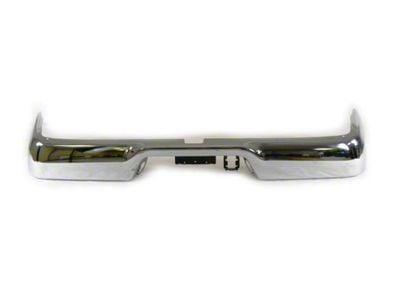 Mopar Rear Bumper Face Bar; Not Pre-Drilled for Backup Sensors; Chrome (09-12 RAM 1500)