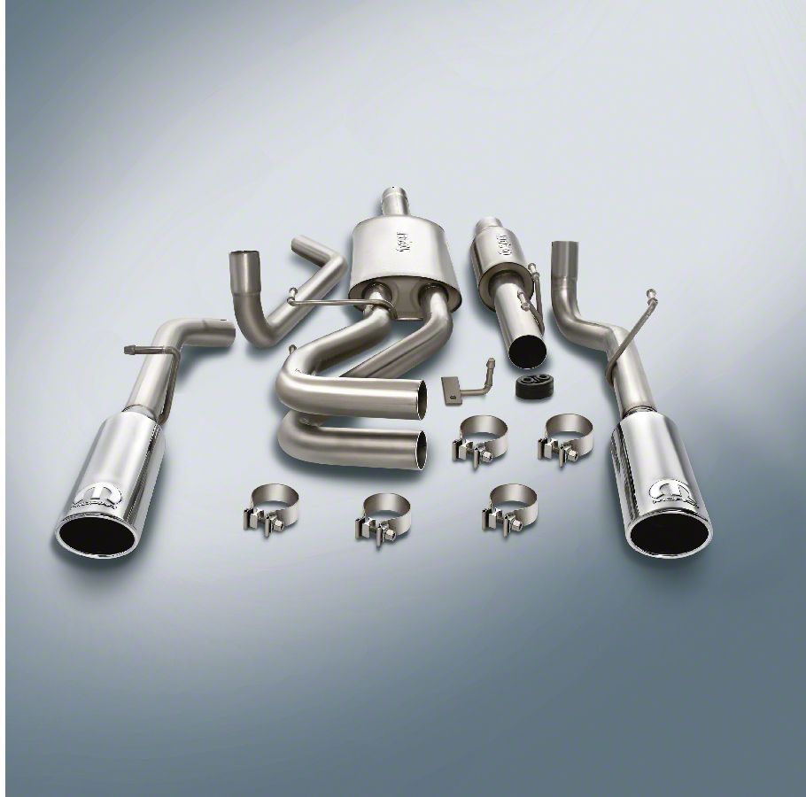 Mopar RAM 1500 Dual Exhaust System W/ Polished Tips - Rear Exit ...