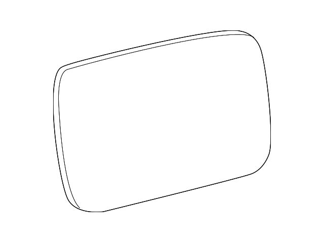 Mopar Door Mirror Glass; Right; Fold-Away Mirror; RPO Code GT5, GT6, GU, GUK; Without Towing Package (10-12 RAM 1500)
