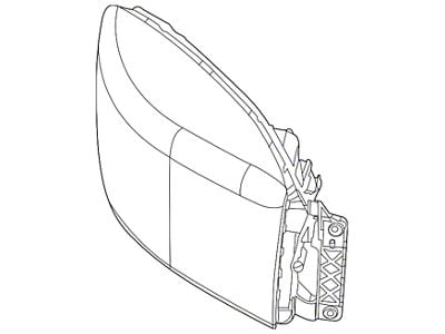 Mopar Headlight; Driver Side (09-12 RAM 1500 w/ Factory Halogen Non-Quad Headlights)