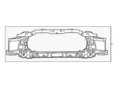 Mopar Radiator Support; Closure Panel (13-18 RAM 1500, Excluding EcoDiesel)