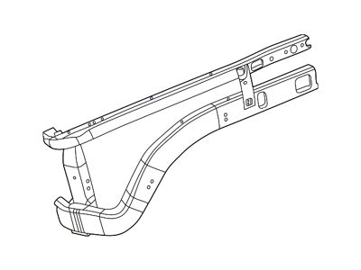 Mopar Radiator Support; Side Rail; Right (09-18 RAM 1500 Crew Cab)