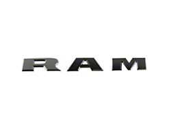 Mopar RAM Tailgate Lettering; Black (09-18 RAM 1500)