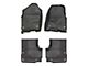 Mopar Slush All-Weather Front and Rear Floor Mats with RAM Head Logo; Black (19-24 RAM 1500 Crew Cab)