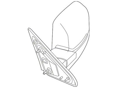 Mopar Door Mirror Set; With Towing Package; Man-Folding; Right; Black; Without Memory (13-18 RAM 2500)