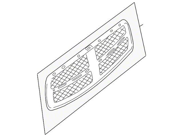 Mopar Grille; Assembly; Chrome (06-09 RAM 3500)