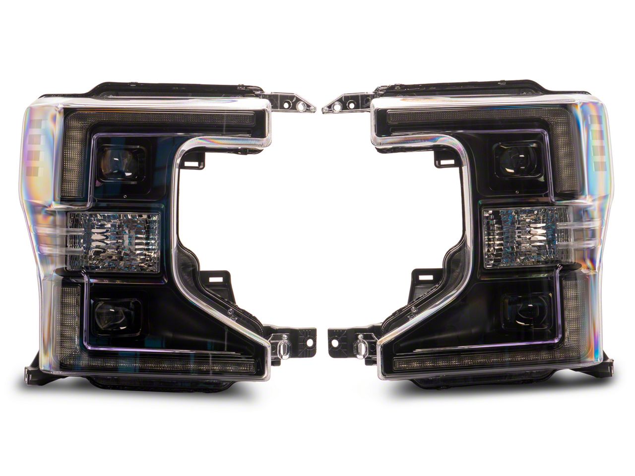 Morimoto F-250 Super Duty XB Hybrid LED Headlights; Black Housing ...