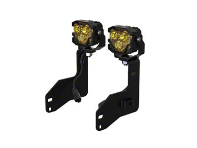 Morimoto 4Banger Ditch Light Kit; HXB Yellow Flood Beam (11-16 F-350 Super Duty)