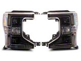 Morimoto XB Hybrid LED Headlights; Black Housing; Clear Lens (20-22 F-350 Super Duty w/ Factory Halogen Headlights)