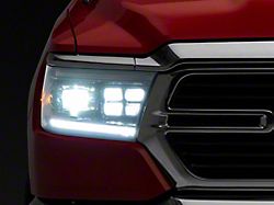 Morimoto GEN2 XB LED Headlights; Black Housing; Clear Lens (19-24 RAM 1500 w/ Factory Non-Projector Headlights)