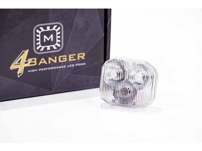 Morimoto 4Banger Light Pod Lens; White Wide Beam