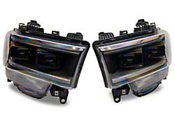 Morimoto XB Hybrid LED Headlights; Black Housing; Clear Lens (19-24 RAM 3500 w/ Factory Non-Projector Headlights)