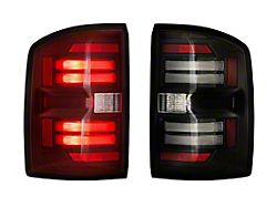 Morimoto XB LED Tail Lights; Black Housing; Red Lens (14-18 Sierra 1500 w/ Factory Halogen Tail Lights)