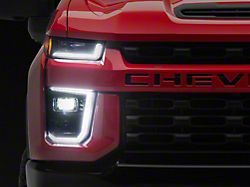 Morimoto XB Hybrid LED Headlights; Black Housing; Clear Lens (20-23 Silverado 3500 HD)