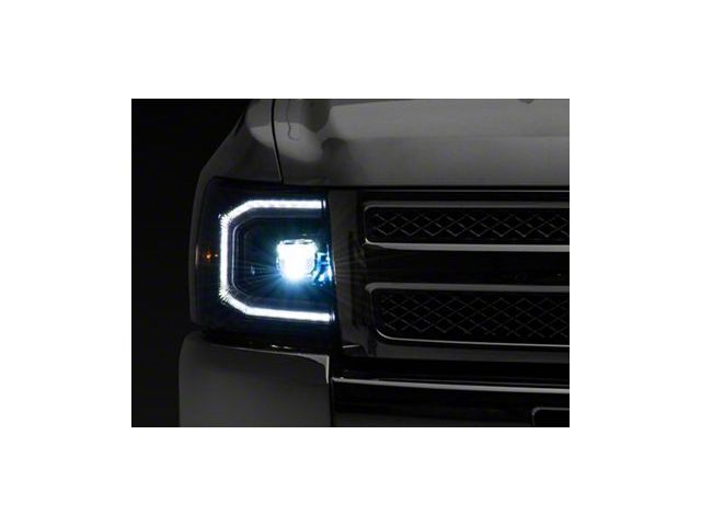 Morimoto XB LED Headlights; Black Housing; Clear Lens (07-14 Silverado 3500 HD)