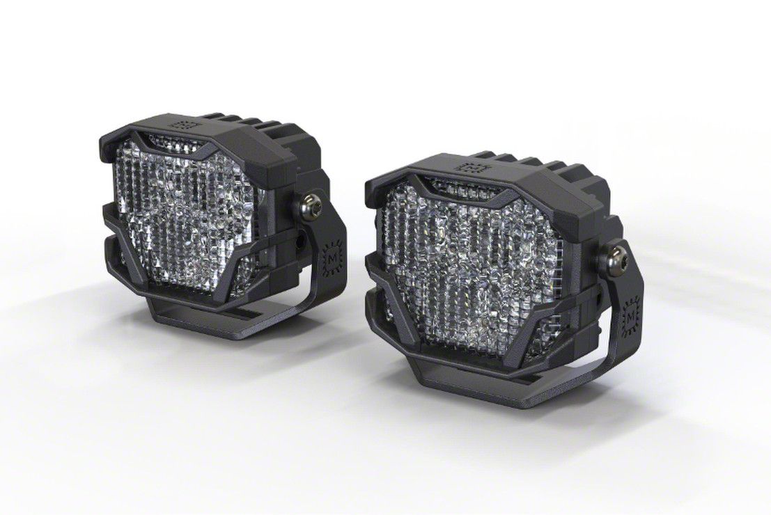 Morimoto Yukon 4Banger 2.0 HXB LED Light Pods; White Flood Beam BAF126 ...