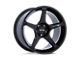 Motegi Battle V Blackbird Metallic 5-Lug Wheel; 17x9.5; 35mm Offset (87-90 Dakota)