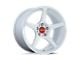 Motegi Battle V Matsuri White Pearl with Machined Lip Stripe 5-Lug Wheel; 18x9.5; 15mm Offset (87-90 Dakota)