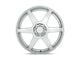 Motegi CS6 Hyper Silver 5-Lug Wheel; 15x6.5; 40mm Offset (87-90 Dakota)
