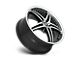 Motegi D5S Gloss Black Machined 5-Lug Wheel; 16x7; 45mm Offset (87-90 Dakota)