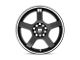 Motegi FS5 Gloss Black Machined Flange 5-Lug Wheel; 16x7; 40mm Offset (87-90 Dakota)