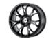 Motegi MR126 Gloss Black with Milled Accents 5-Lug Wheel; 18x8; 40mm Offset (87-90 Dakota)