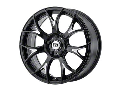 Motegi MR126 Gloss Black with Milled Accents 5-Lug Wheel; 19x9.5; 40mm Offset (87-90 Dakota)