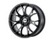 Motegi MR126 Gloss Black with Milled Accents 5-Lug Wheel; 20x8.5; 38mm Offset (87-90 Dakota)