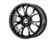 Motegi MR126 Gloss Black with Milled Accents 5-Lug Wheel; 18x9.5; 40mm Offset (87-90 Dakota)