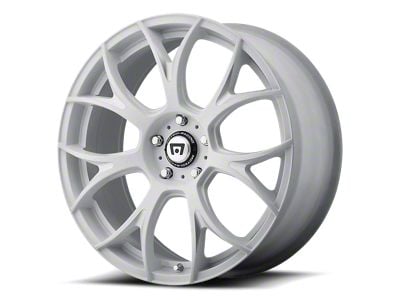 Motegi MR126 Matte White with Milled Accents 5-Lug Wheel; 17x8; 45mm Offset (87-90 Dakota)