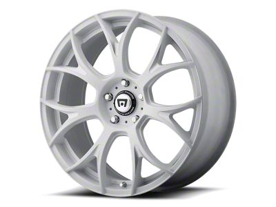 Motegi MR126 Matte White with Milled Accents 5-Lug Wheel; 19x9.5; 40mm Offset (87-90 Dakota)