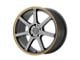 Motegi MR132 Matte Gray with Orange Stripe 5-Lug Wheel; 18x8; 35mm Offset (87-90 Dakota)