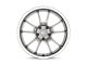 Motegi SS5 Gunmetal with Machined Lip 5-Lug Wheel; 18x8.5; 35mm Offset (87-90 Dakota)