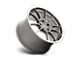 Motegi SS5 Gunmetal with Machined Lip 5-Lug Wheel; 19x8.5; 45mm Offset (87-90 Dakota)