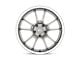 Motegi SS5 Gunmetal with Machined Lip 5-Lug Wheel; 19x8.5; 45mm Offset (87-90 Dakota)