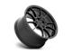 Motegi SS5 Satin Black 5-Lug Wheel; 17x8; 45mm Offset (87-90 Dakota)