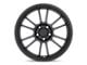 Motegi SS6 Satin Black 5-Lug Wheel; 17x8.5; 35mm Offset (87-90 Dakota)